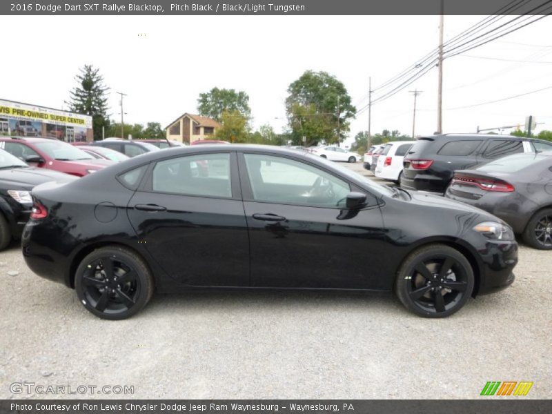 Pitch Black / Black/Light Tungsten 2016 Dodge Dart SXT Rallye Blacktop