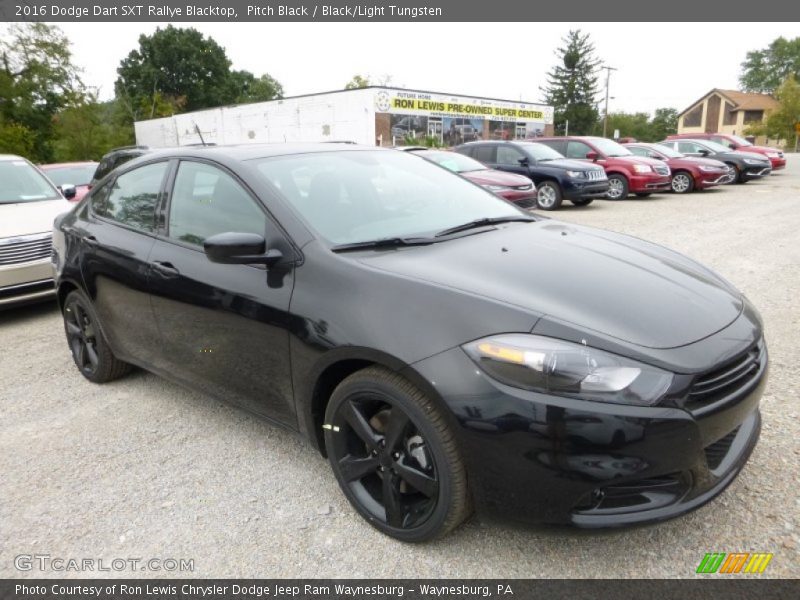 Pitch Black / Black/Light Tungsten 2016 Dodge Dart SXT Rallye Blacktop