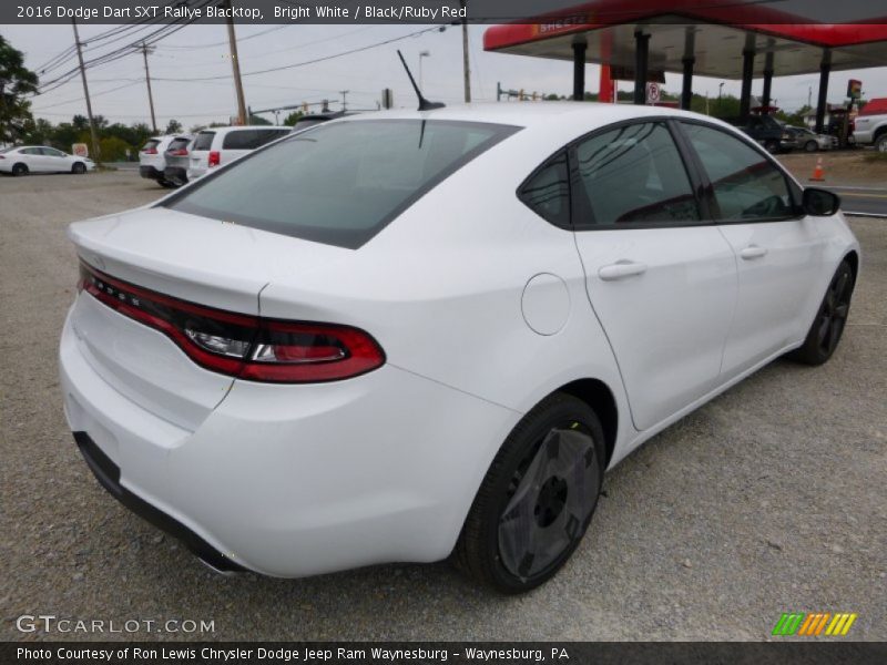 Bright White / Black/Ruby Red 2016 Dodge Dart SXT Rallye Blacktop