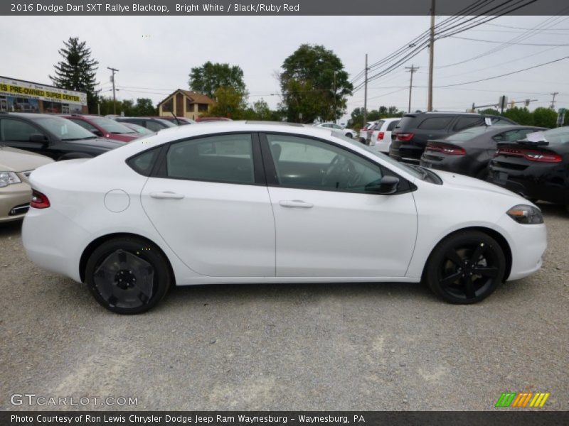 Bright White / Black/Ruby Red 2016 Dodge Dart SXT Rallye Blacktop