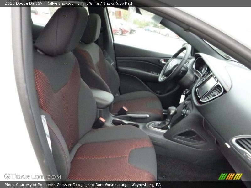 Bright White / Black/Ruby Red 2016 Dodge Dart SXT Rallye Blacktop