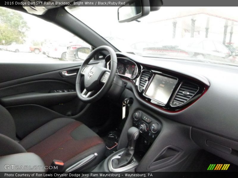 Bright White / Black/Ruby Red 2016 Dodge Dart SXT Rallye Blacktop