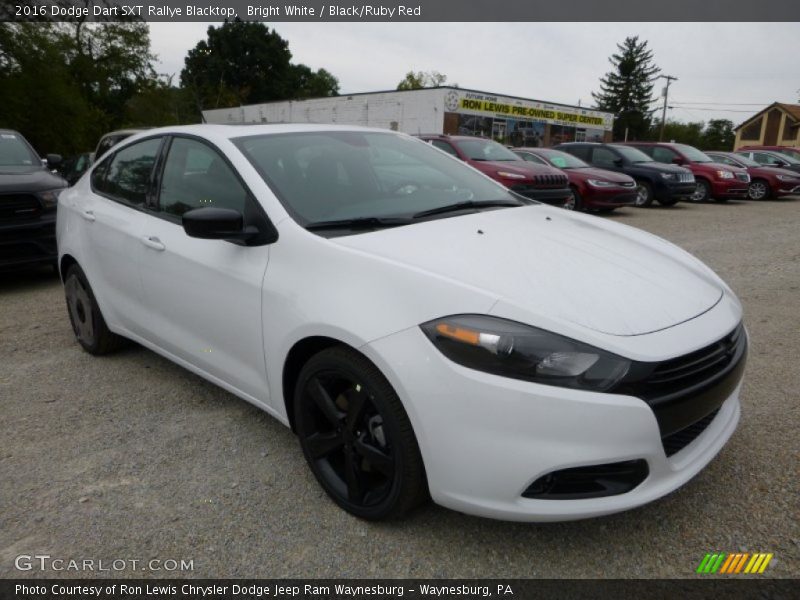 Bright White / Black/Ruby Red 2016 Dodge Dart SXT Rallye Blacktop