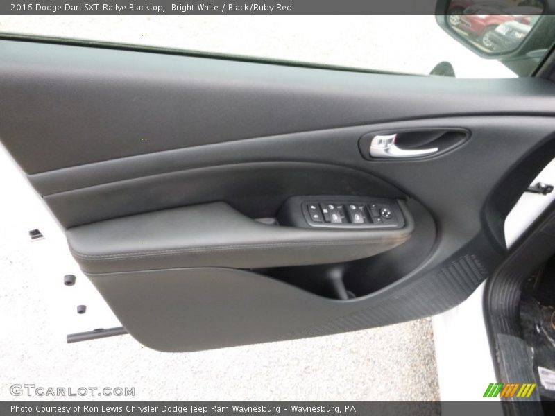 Bright White / Black/Ruby Red 2016 Dodge Dart SXT Rallye Blacktop