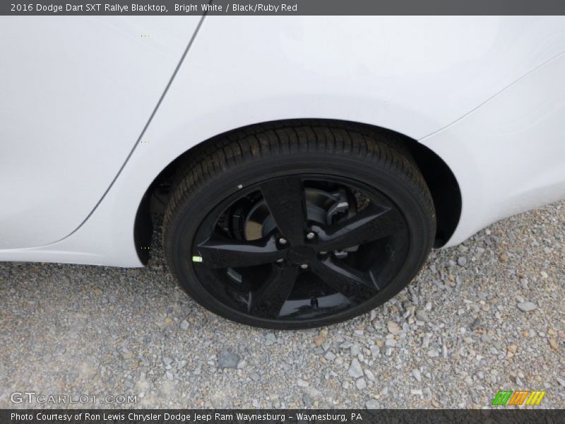 Bright White / Black/Ruby Red 2016 Dodge Dart SXT Rallye Blacktop