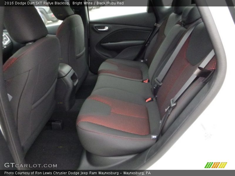 Bright White / Black/Ruby Red 2016 Dodge Dart SXT Rallye Blacktop
