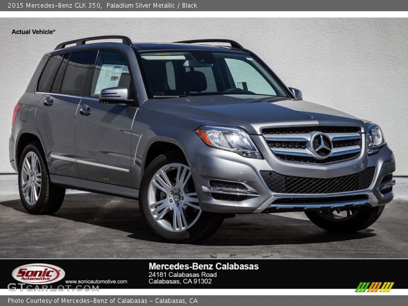Paladium Silver Metallic / Black 2015 Mercedes-Benz GLK 350