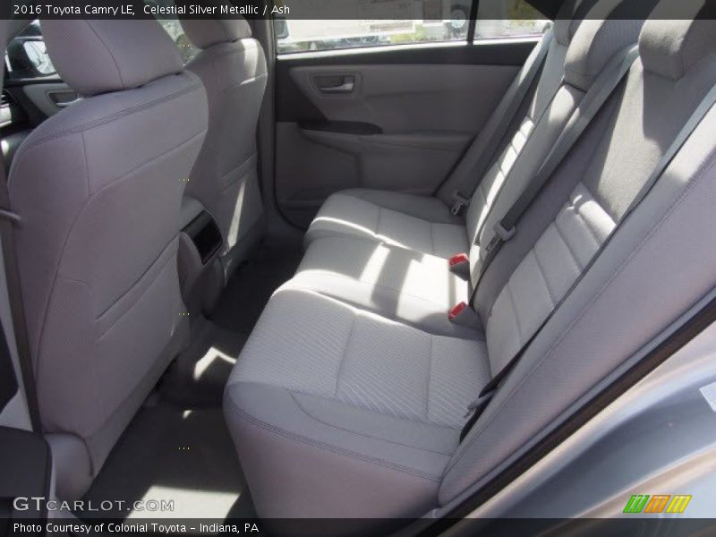 Rear Seat of 2016 Camry LE
