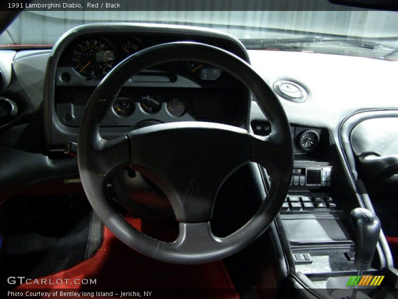 1991 Lamborghini Diablo, Red / Black, Dashboard - 1991 Lamborghini Diablo 