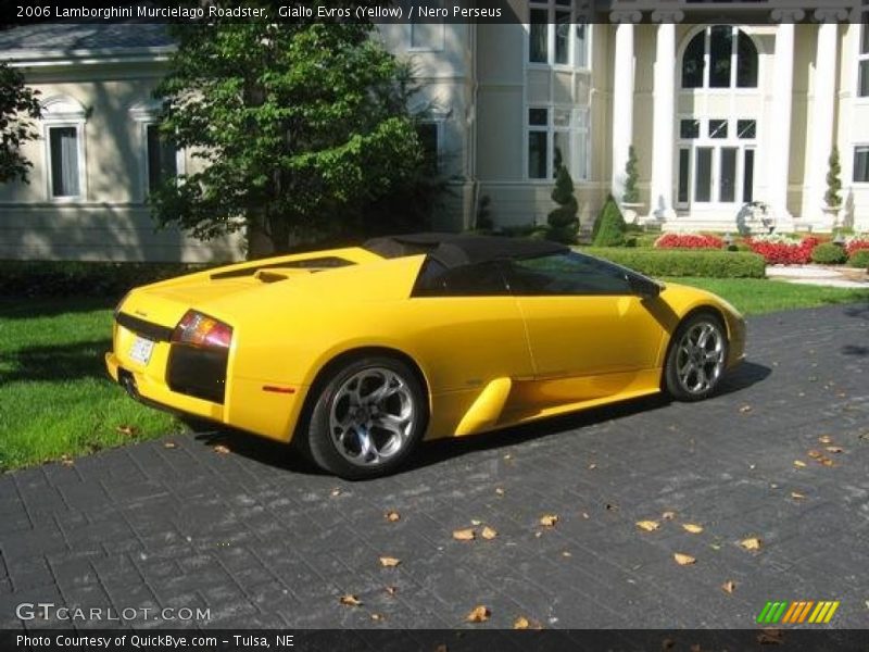 Giallo Evros (Yellow) / Nero Perseus 2006 Lamborghini Murcielago Roadster