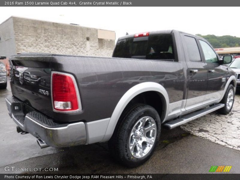 Granite Crystal Metallic / Black 2016 Ram 1500 Laramie Quad Cab 4x4