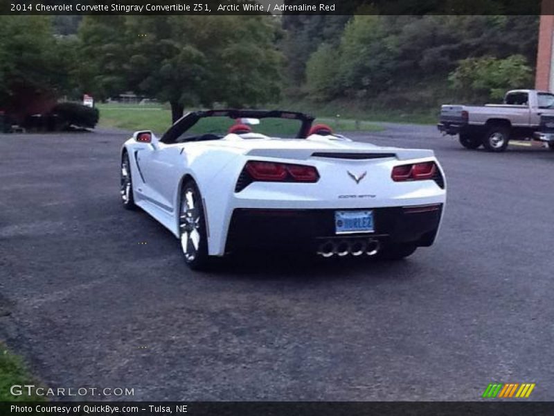 Arctic White / Adrenaline Red 2014 Chevrolet Corvette Stingray Convertible Z51