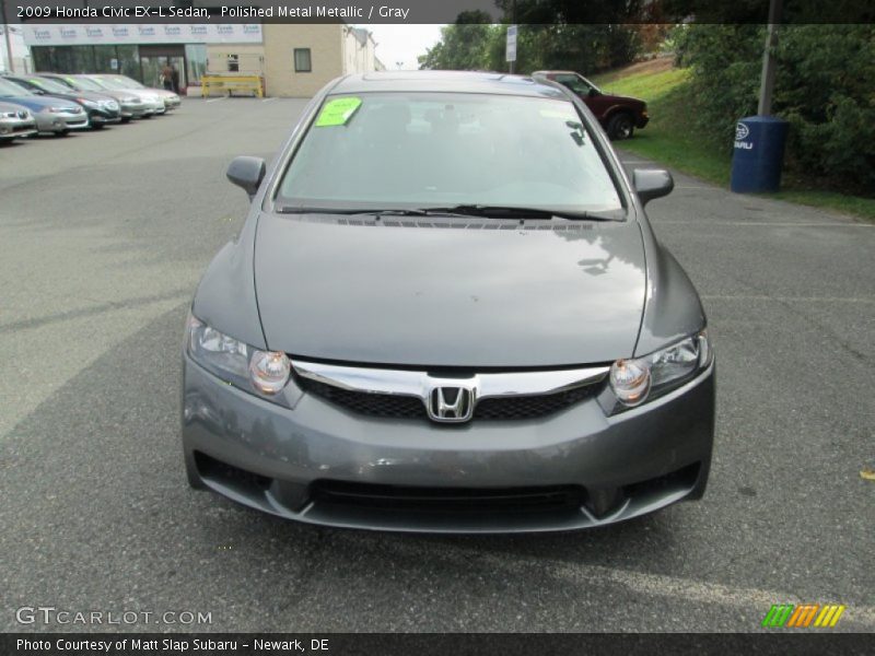 Polished Metal Metallic / Gray 2009 Honda Civic EX-L Sedan