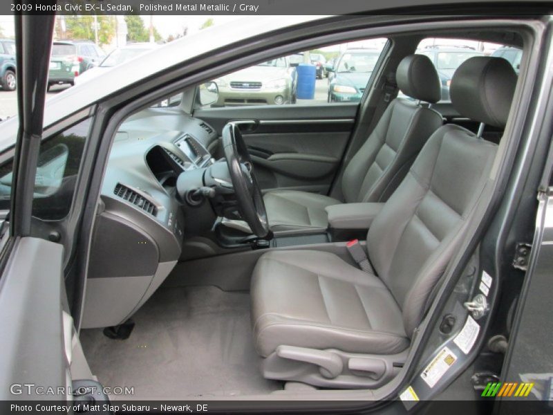 Polished Metal Metallic / Gray 2009 Honda Civic EX-L Sedan