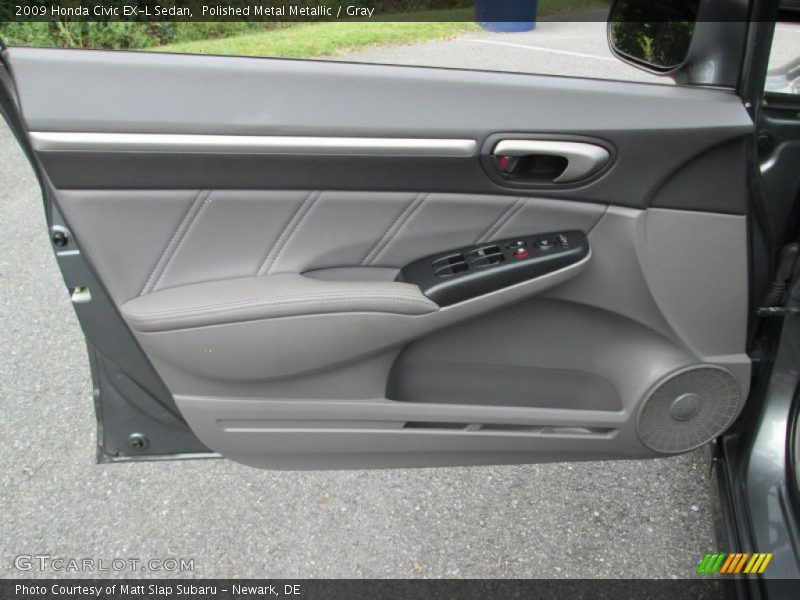 Polished Metal Metallic / Gray 2009 Honda Civic EX-L Sedan