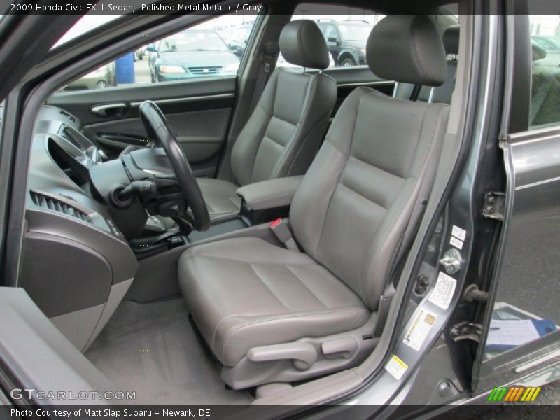 Polished Metal Metallic / Gray 2009 Honda Civic EX-L Sedan