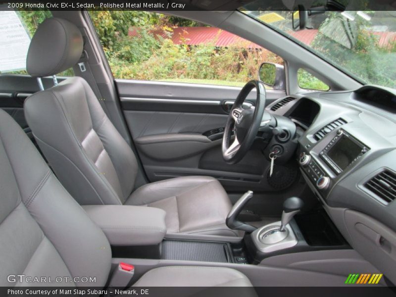 Polished Metal Metallic / Gray 2009 Honda Civic EX-L Sedan