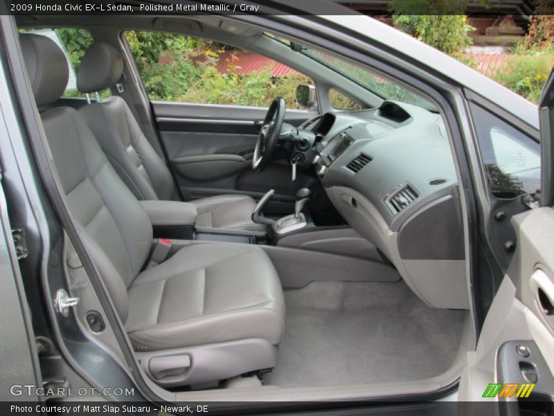 Polished Metal Metallic / Gray 2009 Honda Civic EX-L Sedan
