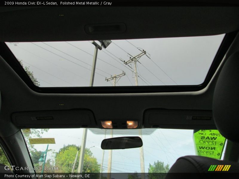 Polished Metal Metallic / Gray 2009 Honda Civic EX-L Sedan