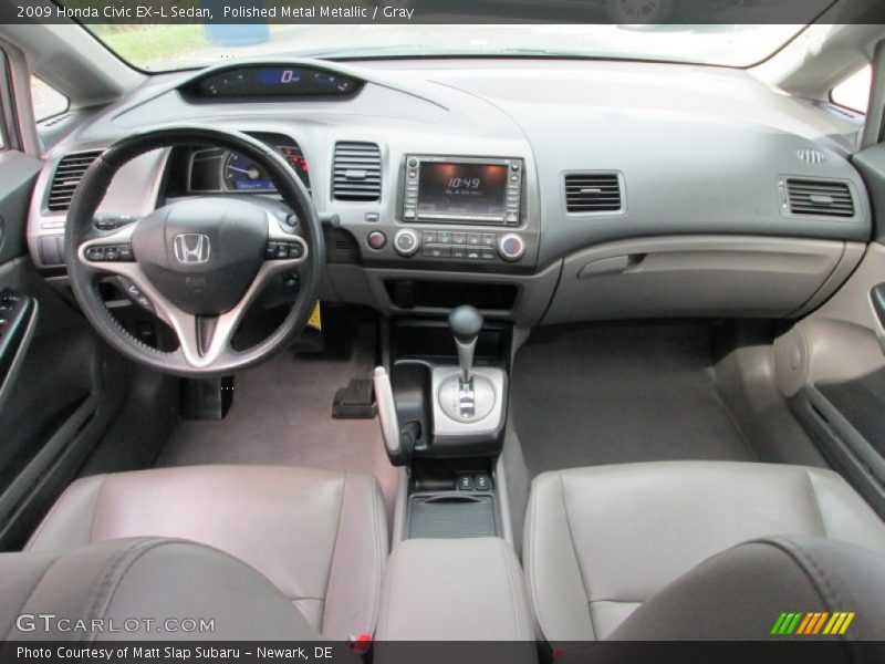 Polished Metal Metallic / Gray 2009 Honda Civic EX-L Sedan