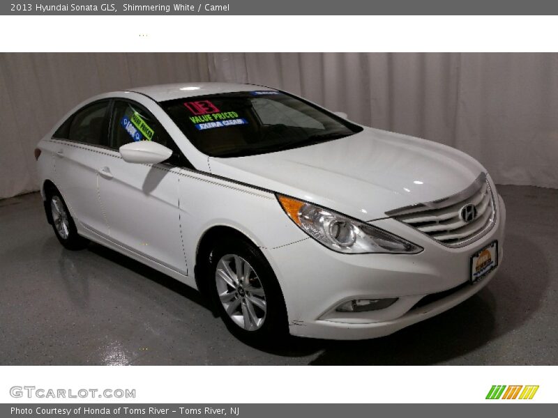 Shimmering White / Camel 2013 Hyundai Sonata GLS