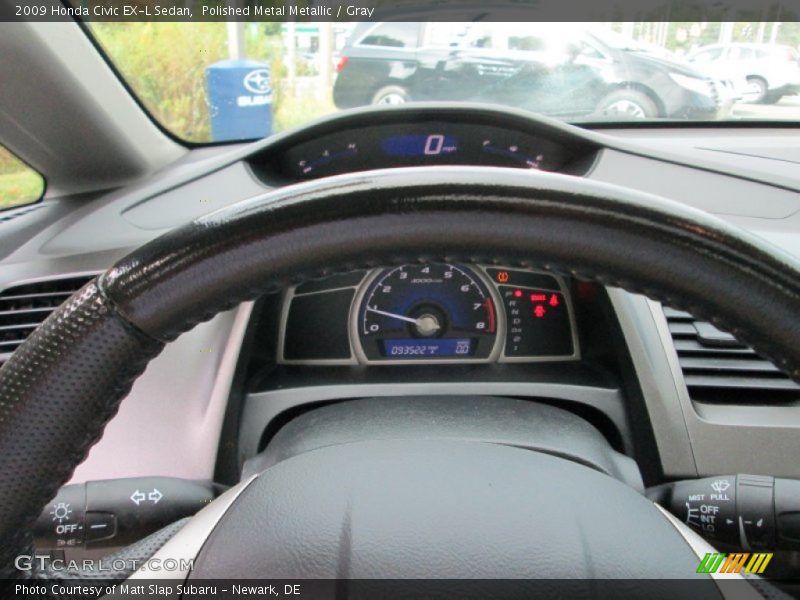 Polished Metal Metallic / Gray 2009 Honda Civic EX-L Sedan