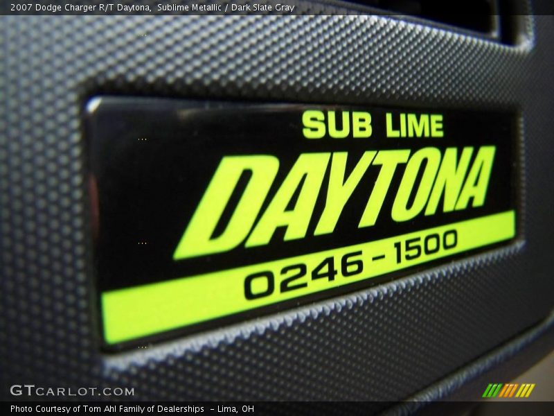 Sublime Metallic / Dark Slate Gray 2007 Dodge Charger R/T Daytona