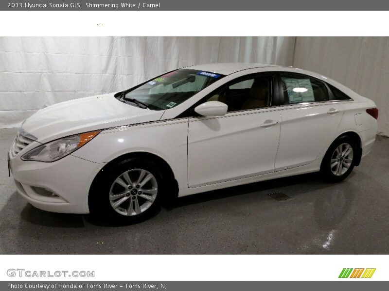 Shimmering White / Camel 2013 Hyundai Sonata GLS