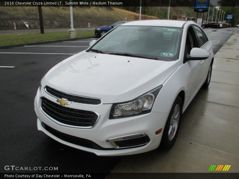 Summit White / Medium Titanium 2016 Chevrolet Cruze Limited LT