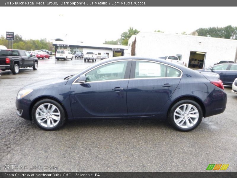 Dark Sapphire Blue Metallic / Light Neutral/Cocoa 2016 Buick Regal Regal Group