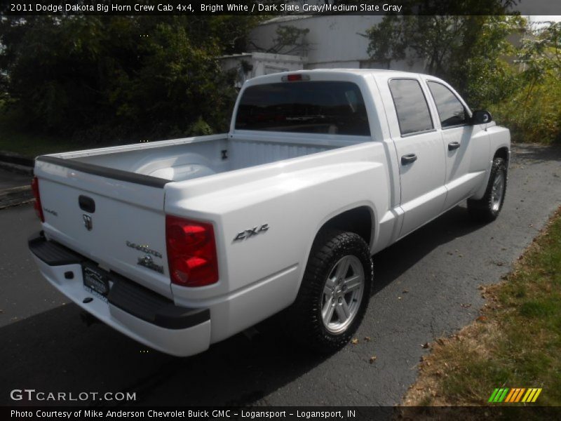 Bright White / Dark Slate Gray/Medium Slate Gray 2011 Dodge Dakota Big Horn Crew Cab 4x4