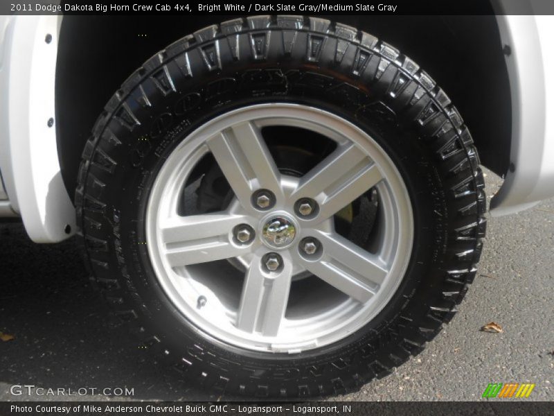 Bright White / Dark Slate Gray/Medium Slate Gray 2011 Dodge Dakota Big Horn Crew Cab 4x4