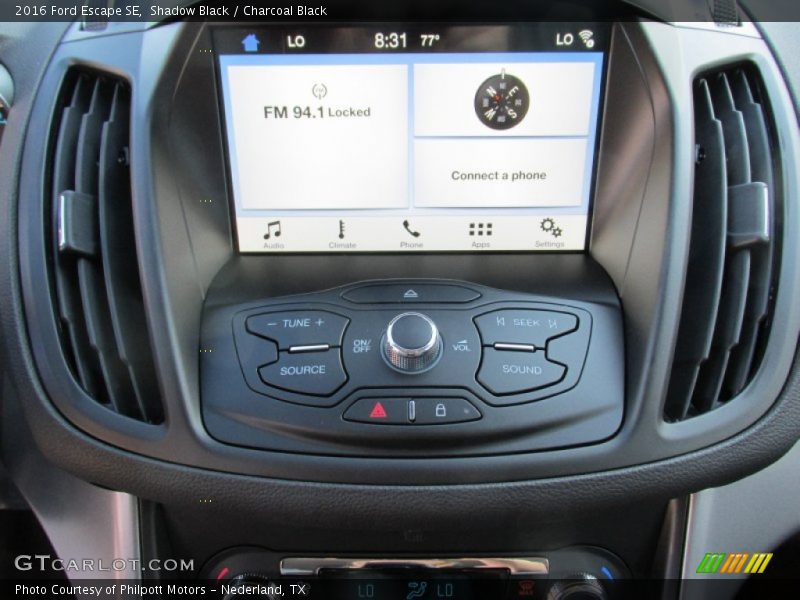 Shadow Black / Charcoal Black 2016 Ford Escape SE