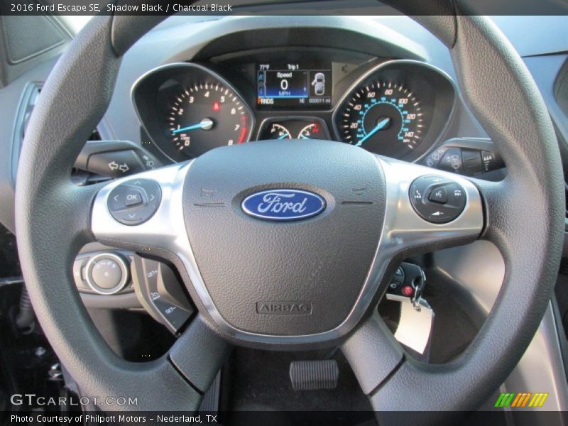 Shadow Black / Charcoal Black 2016 Ford Escape SE