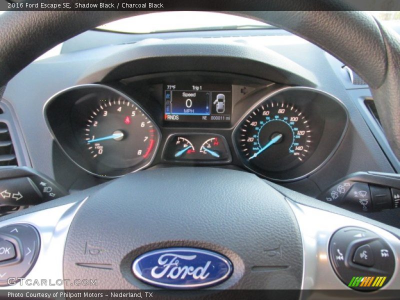 Shadow Black / Charcoal Black 2016 Ford Escape SE