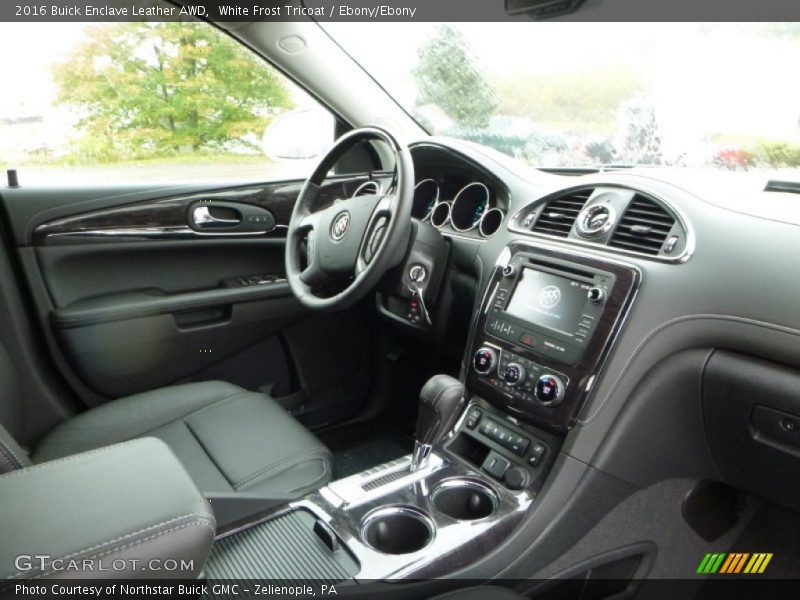 White Frost Tricoat / Ebony/Ebony 2016 Buick Enclave Leather AWD