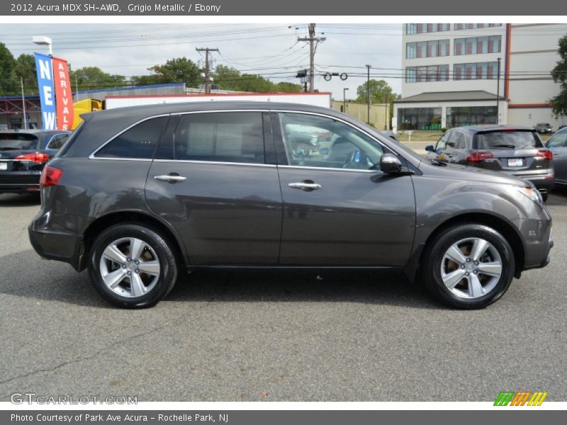 Grigio Metallic / Ebony 2012 Acura MDX SH-AWD