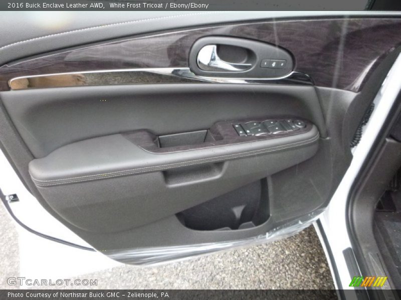 White Frost Tricoat / Ebony/Ebony 2016 Buick Enclave Leather AWD