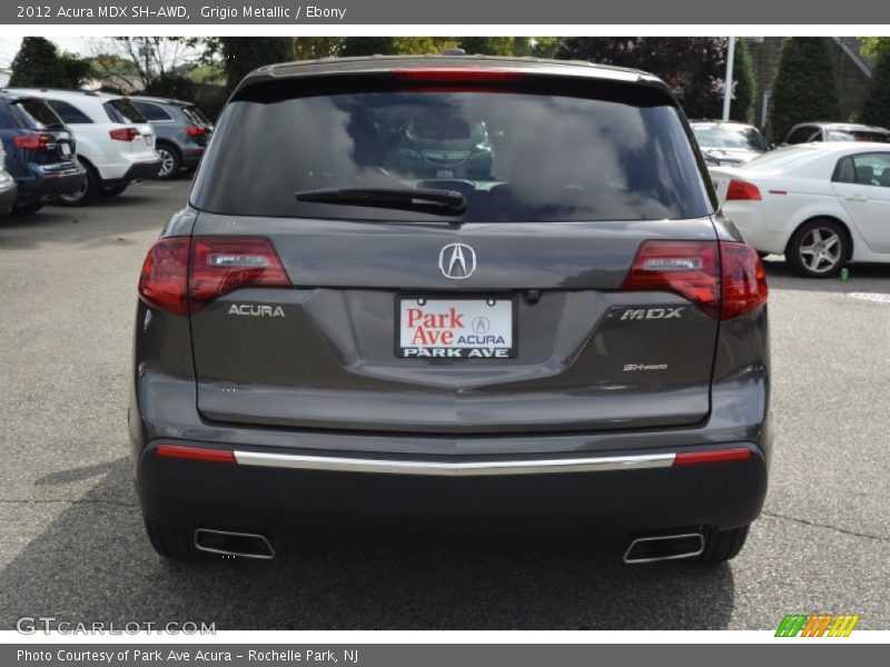 Grigio Metallic / Ebony 2012 Acura MDX SH-AWD
