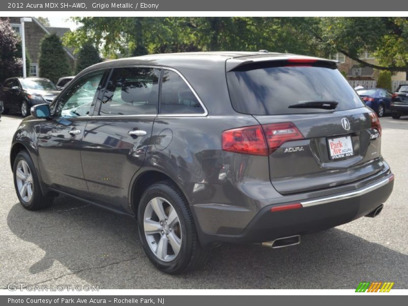 Grigio Metallic / Ebony 2012 Acura MDX SH-AWD