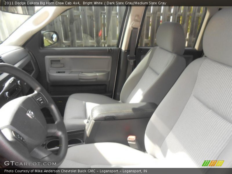 Bright White / Dark Slate Gray/Medium Slate Gray 2011 Dodge Dakota Big Horn Crew Cab 4x4