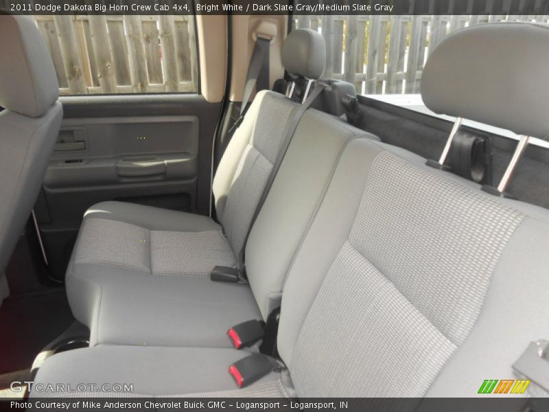 Bright White / Dark Slate Gray/Medium Slate Gray 2011 Dodge Dakota Big Horn Crew Cab 4x4
