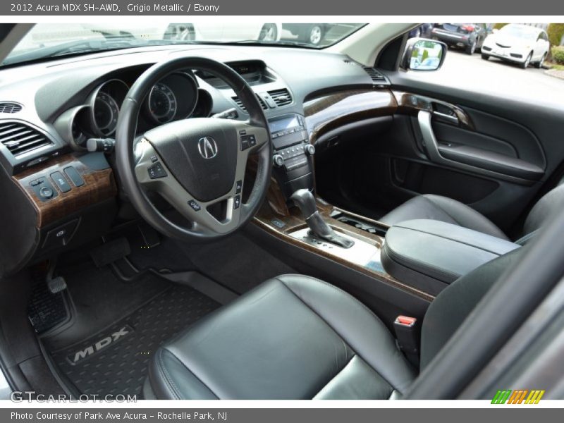Grigio Metallic / Ebony 2012 Acura MDX SH-AWD