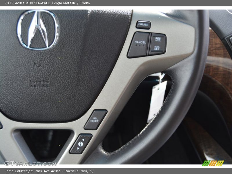 Grigio Metallic / Ebony 2012 Acura MDX SH-AWD