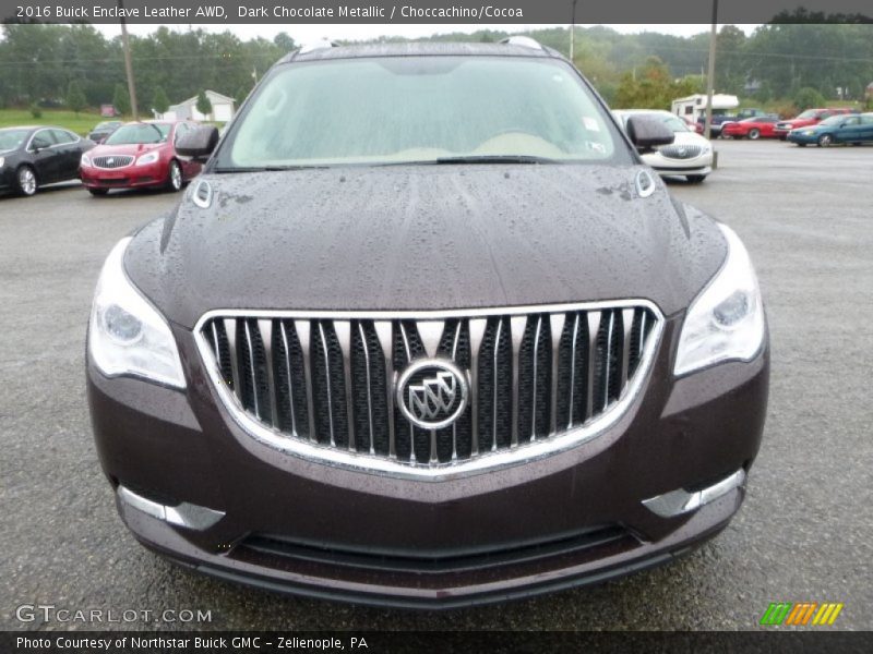 Dark Chocolate Metallic / Choccachino/Cocoa 2016 Buick Enclave Leather AWD
