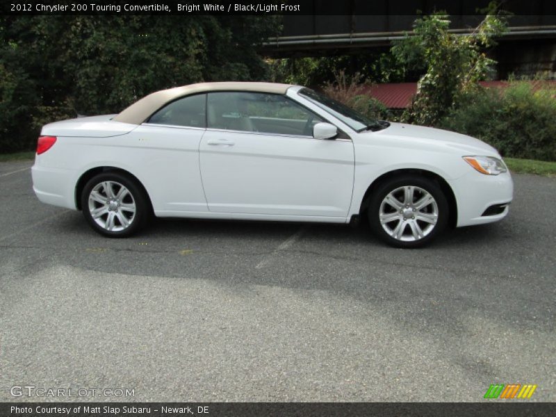Bright White / Black/Light Frost 2012 Chrysler 200 Touring Convertible