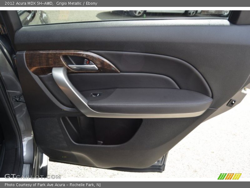 Grigio Metallic / Ebony 2012 Acura MDX SH-AWD