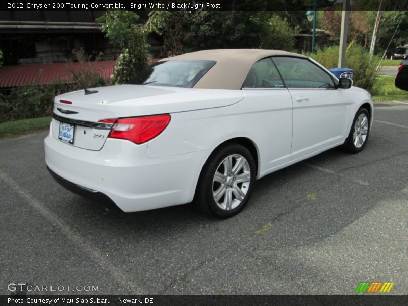 Bright White / Black/Light Frost 2012 Chrysler 200 Touring Convertible