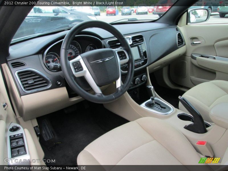 Bright White / Black/Light Frost 2012 Chrysler 200 Touring Convertible