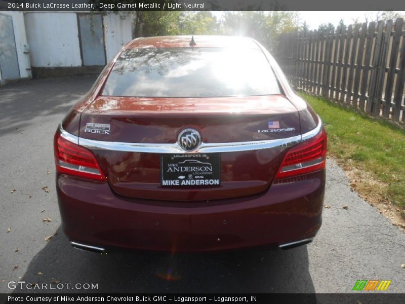 Deep Garnet Metallic / Light Neutral 2014 Buick LaCrosse Leather